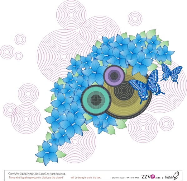 歐美花紋655