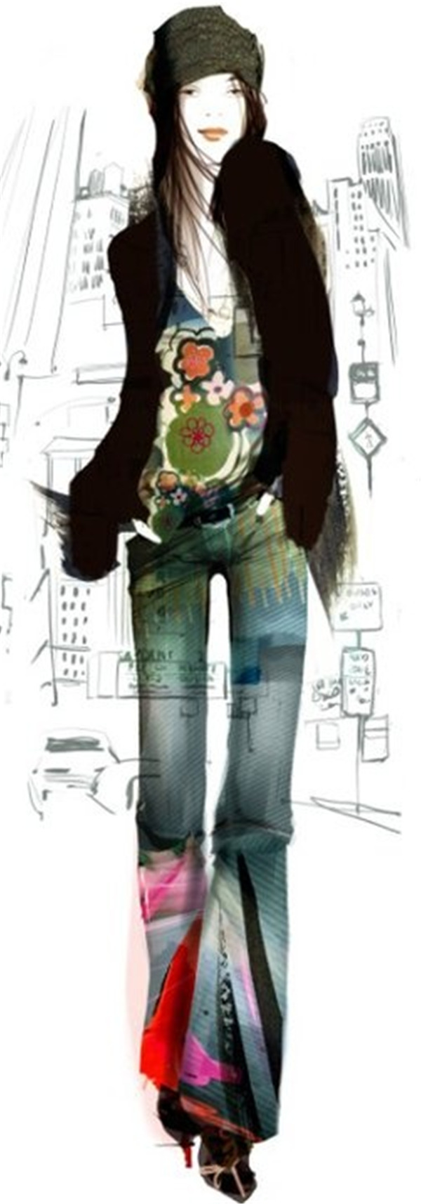 服裝設(shè)計(jì)手繪效果圖