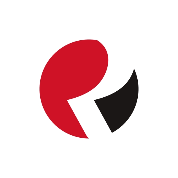 红色简约互联网领域多用途logo
