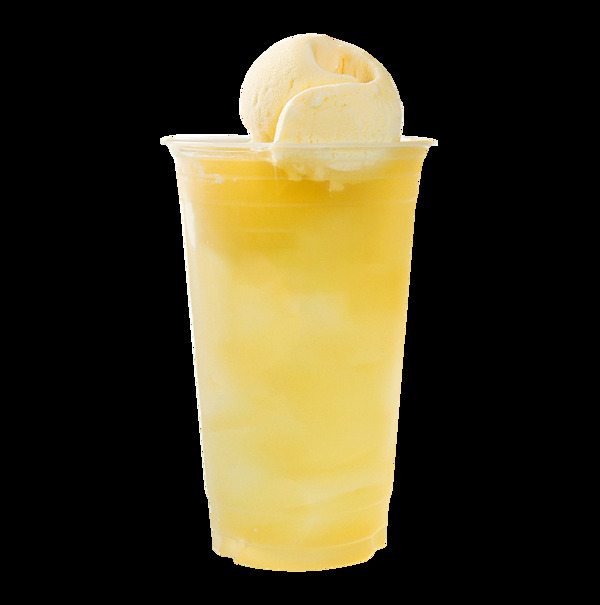 菠蘿椰果冰鎮(zhèn)飲料冰淇淋球超爽口果汁