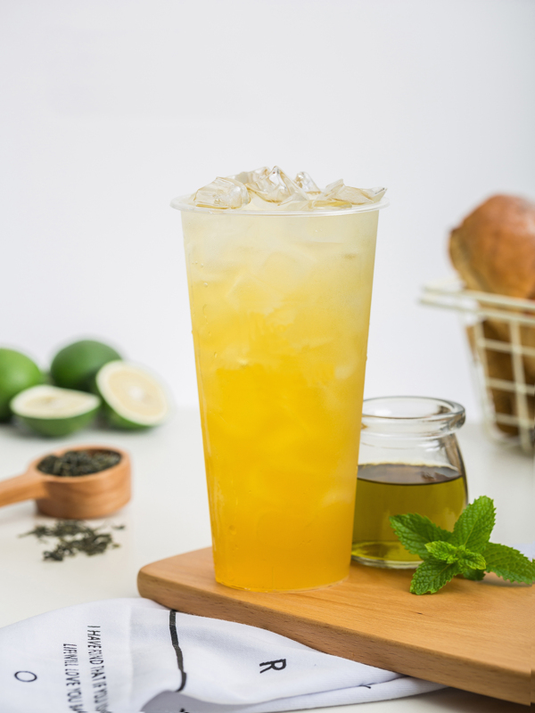 薄荷檸檬創(chuàng)意手工手搖果茶果汁