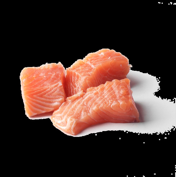 新鮮干凈的海鮮水產(chǎn)三文魚塊