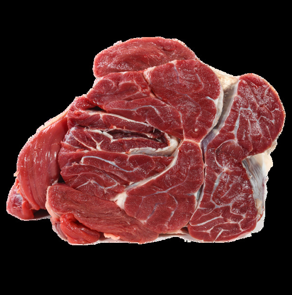 一塊新鮮的生牛肉塊