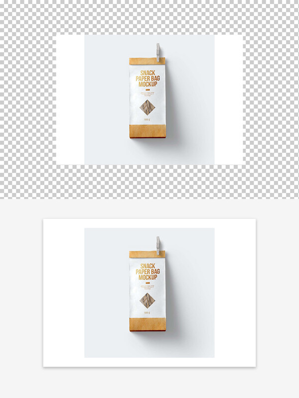 精美創(chuàng)意食品包裝袋樣機(jī)
