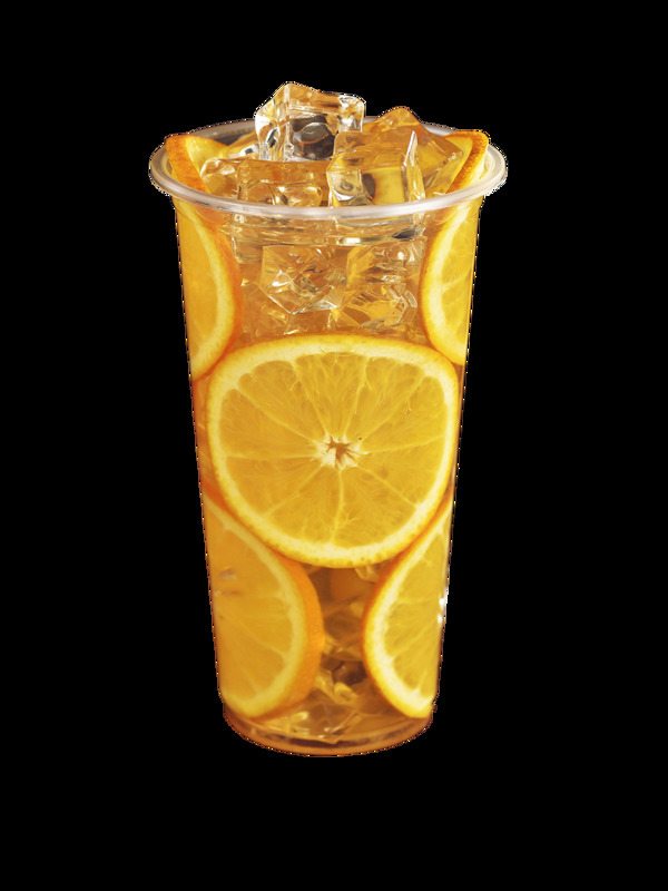 冰爽橙片飲品