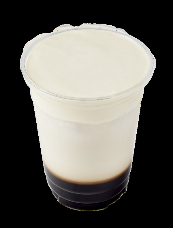 黑糖奶霜香濃牛奶分層美味飲品