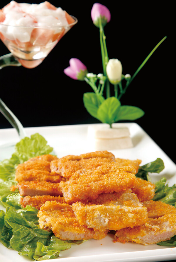 水果沙酥牛排