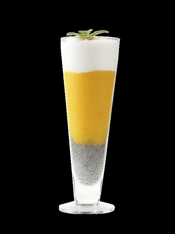 奇亞籽芒果汁奶霜健康飲品
