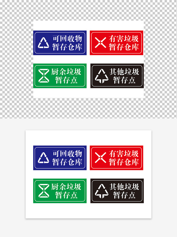 垃圾分類標(biāo)牌