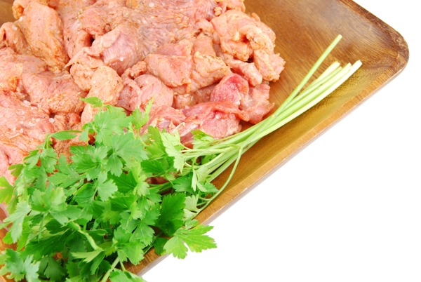 國(guó)產(chǎn)豬肉飯和食材