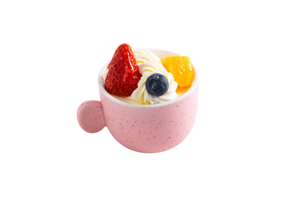美味冰淇淋草莓蓝莓芒果免抠PNG