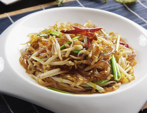 豆芽炒粉圖片