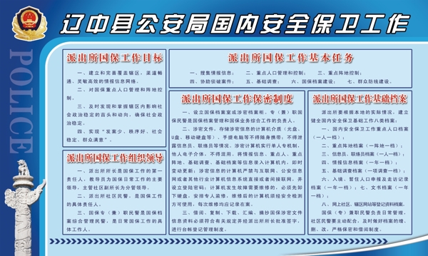 公安局展板圖片