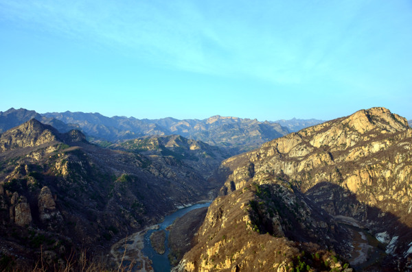 北京延庆白河峡谷风景