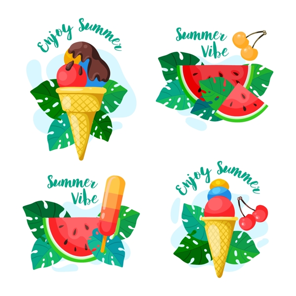 夏季冰淇淋图标