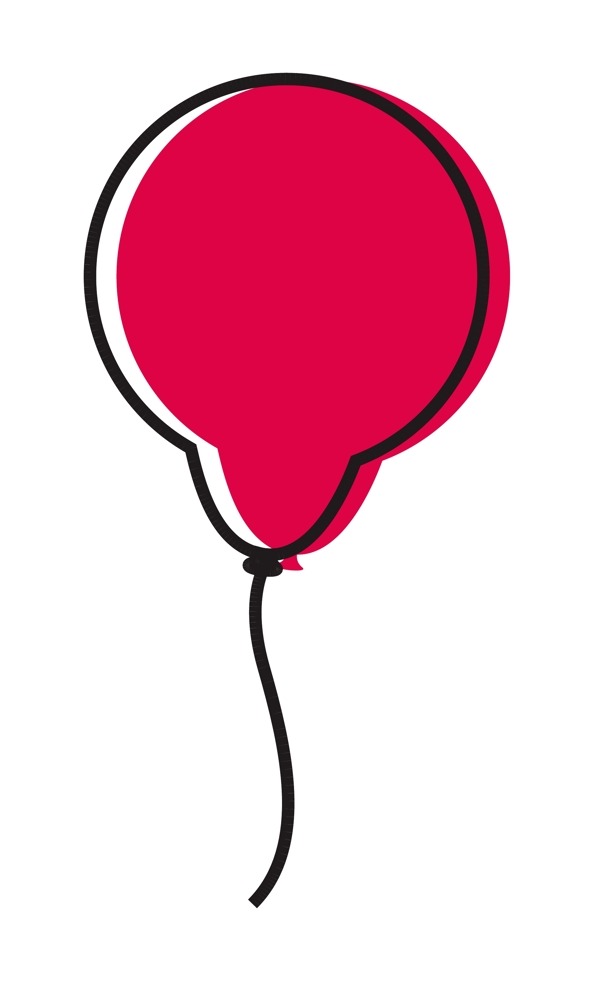 复古的红气球