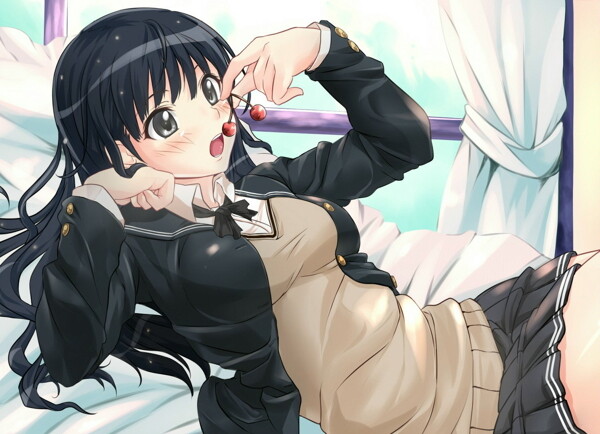 直發(fā)美少女