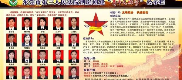 刑庭創(chuàng)青公示欄圖片