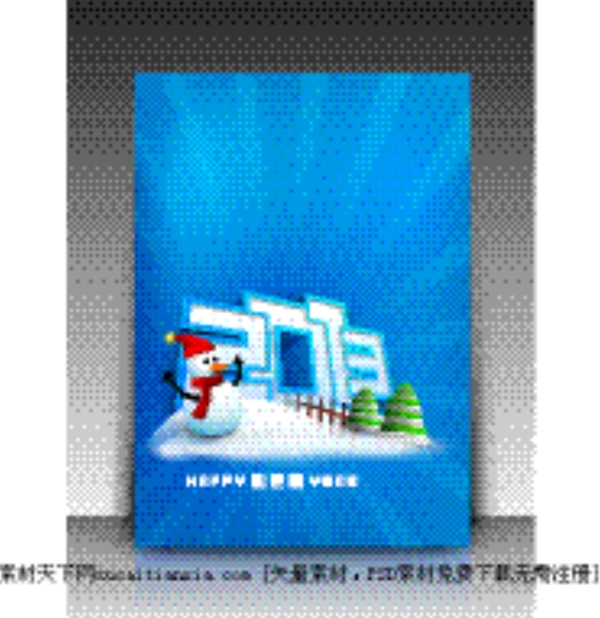 圣誕快樂賀卡設(shè)計(jì)矢量素材