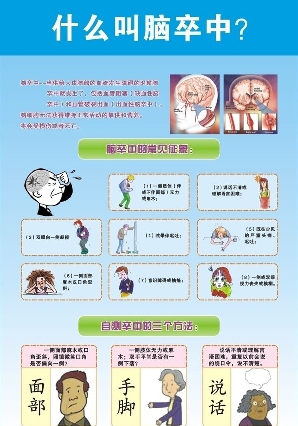 腦卒中圖片