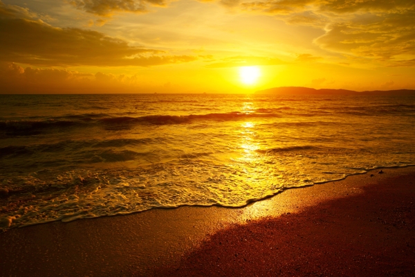 海边日落景观