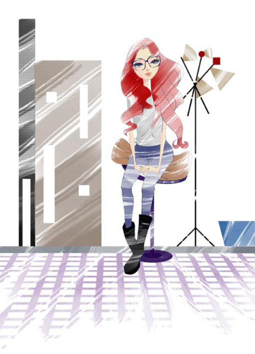 位圖插畫人物女人生活元素免費素材
