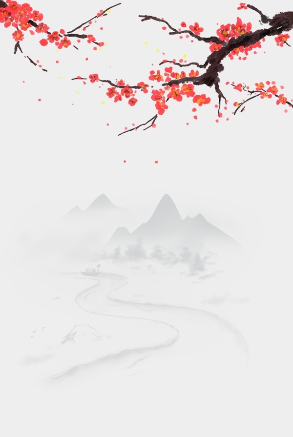 中國風(fēng)花鳥古典水墨