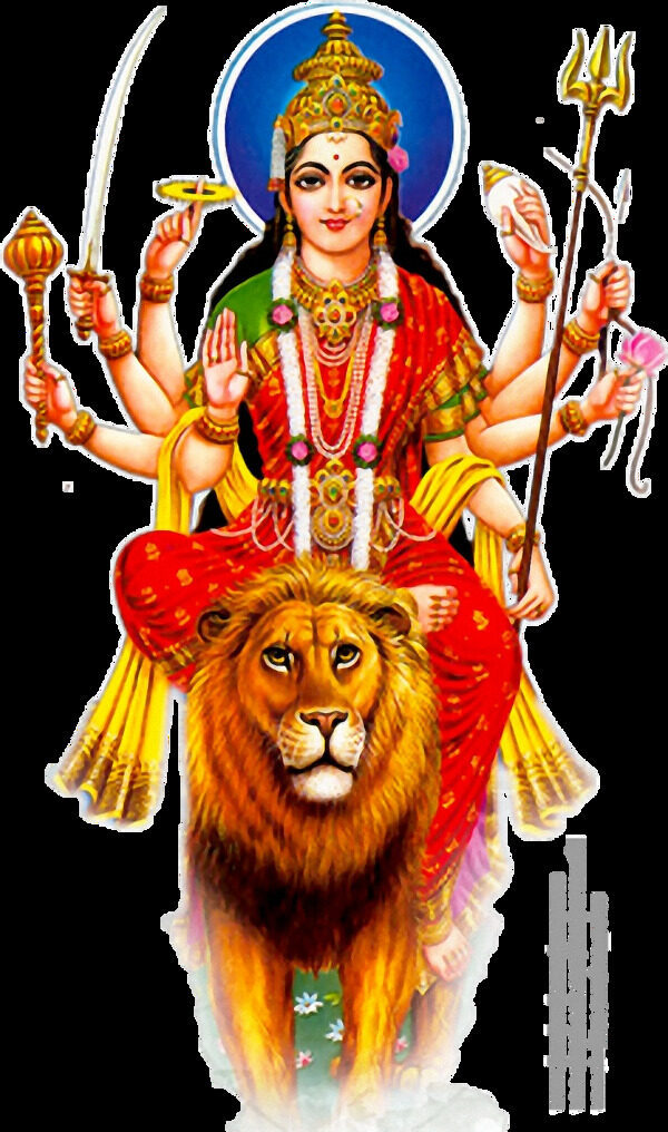 女神DurgaMaa免抠png透明素材