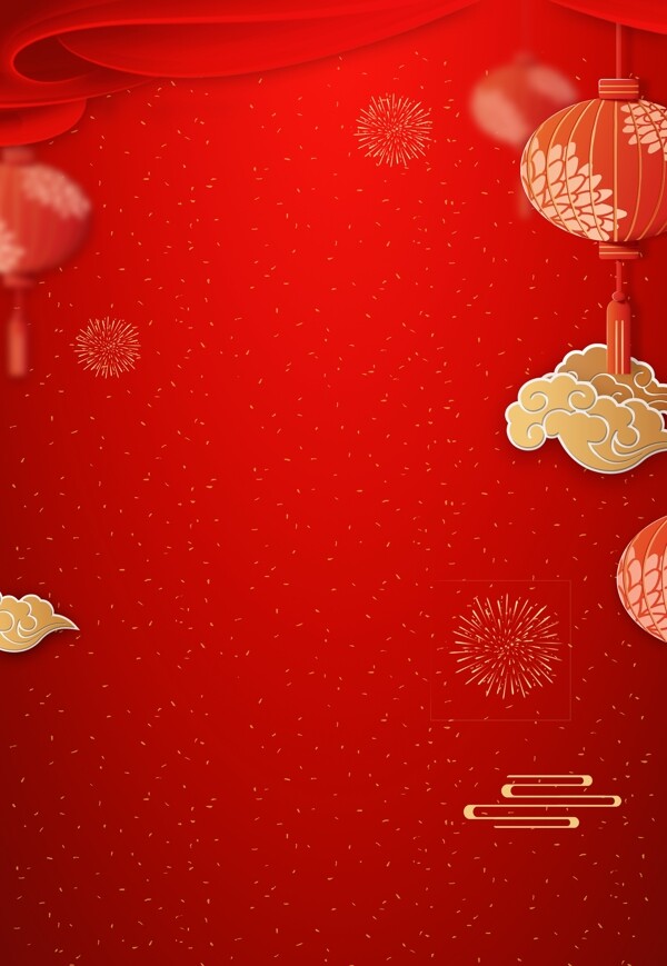 喜庆春节背景设计