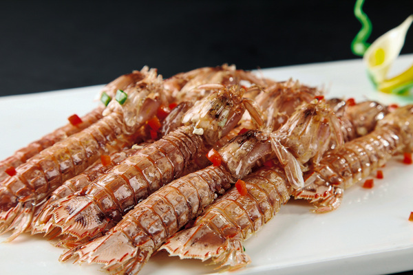 海鲜撒尿虾虾姑图片