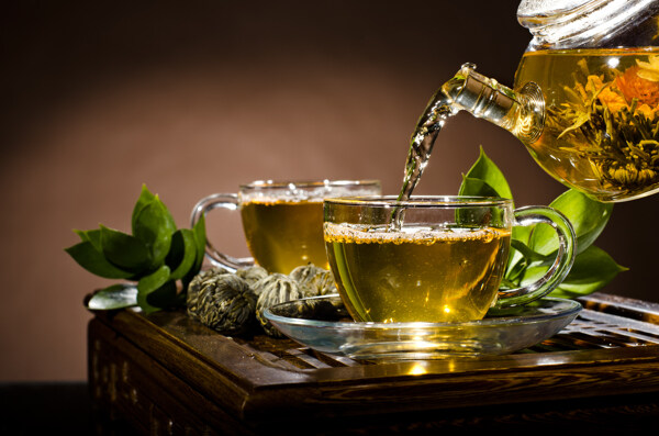 绿茶与花茶图片