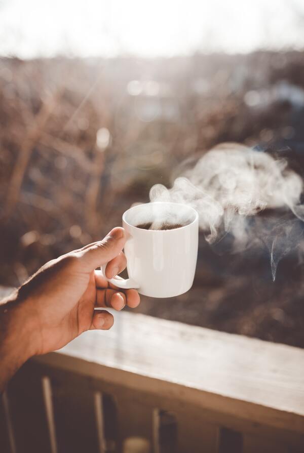 咖啡热饮暖冬背景素材