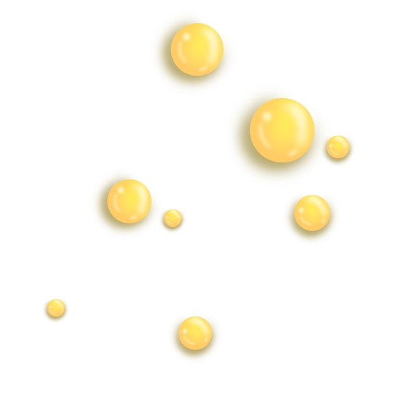 浅黄圆形立体油滴