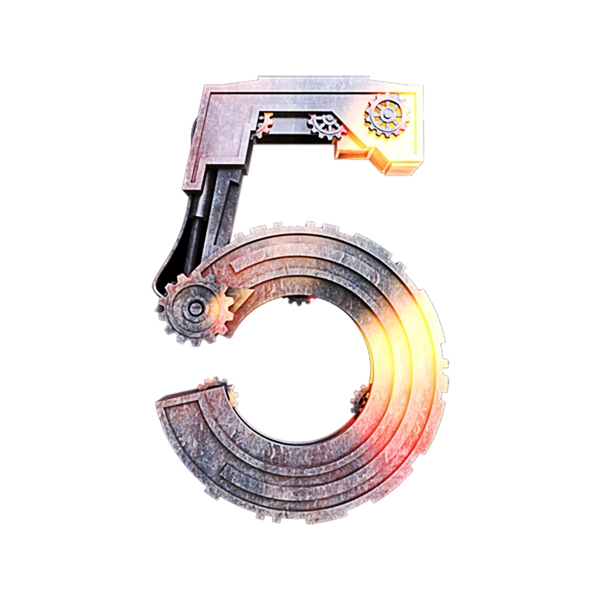 机械商业金属齿轮创意设计数字艺术字素材