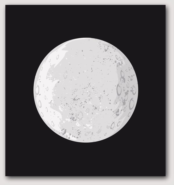 月亮剪影