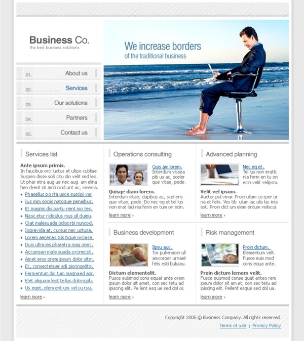 企业网络营销网页模板