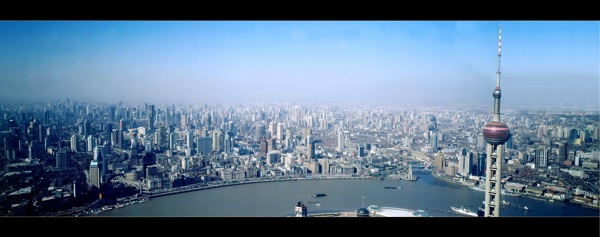 上海中心城区俯瞰