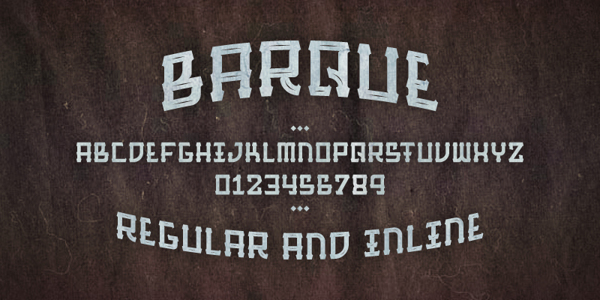 barqueinline字体