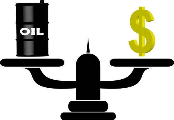 石油与金钱矢量图