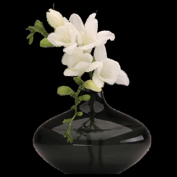 黑色漂亮花瓶装饰瓶免抠png透明图层素材