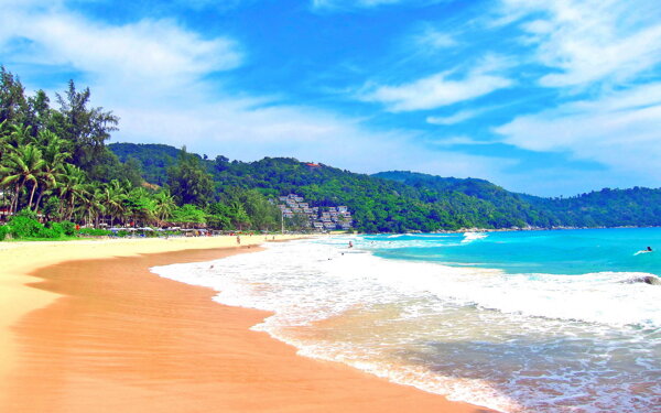 夏日海边海滩美景