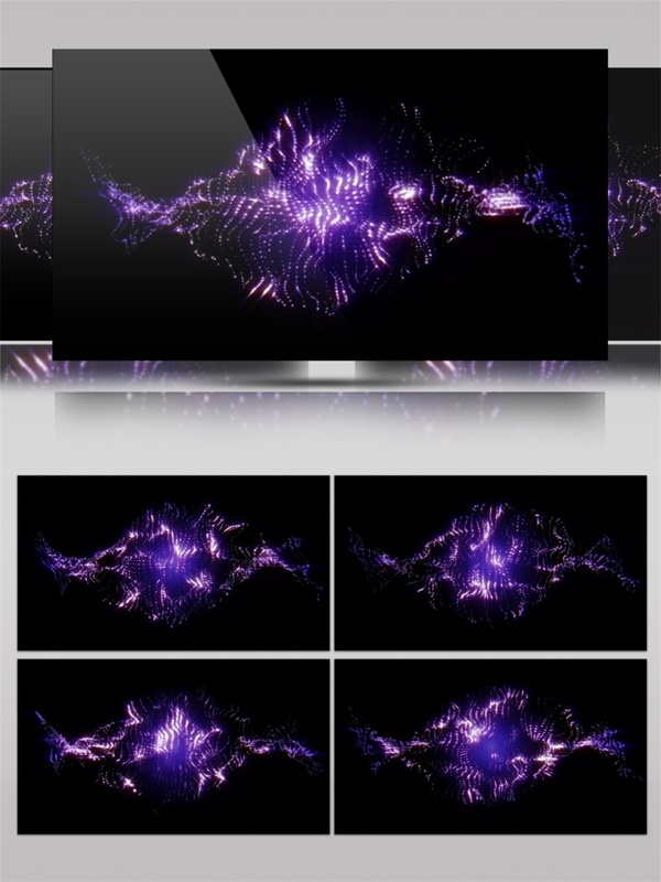 紫色迷幻光雾视频素材