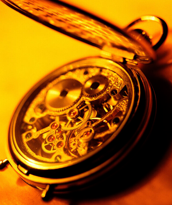 时钟钟表科技数码技术背景