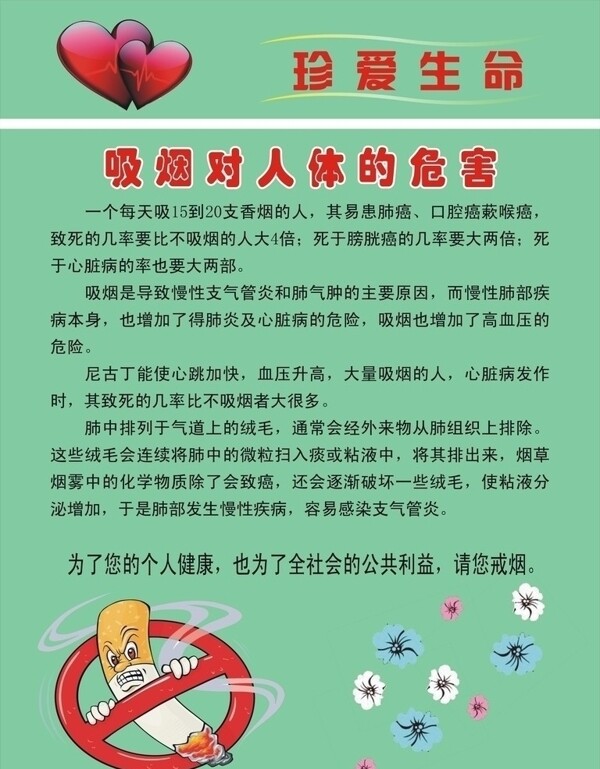 吸烟对人体的危害图片