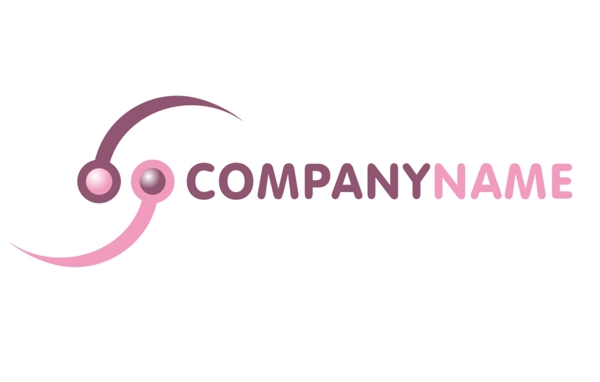 大气简单粉红公司LOOG标志