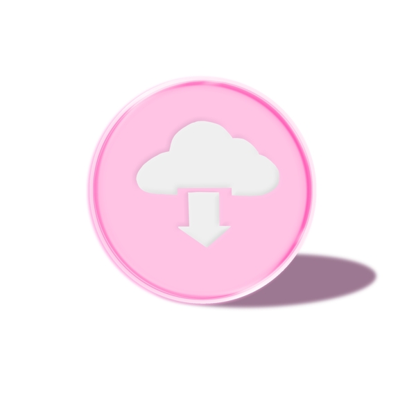 水晶圆形按钮设计立体按钮粉红按钮
