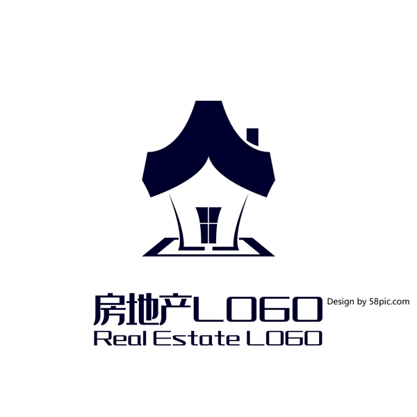 原创创意简约大气房子房地产LOGO标志