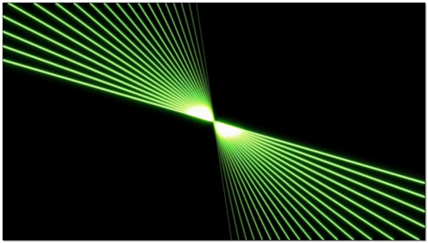 绿光光束动态视频素材
