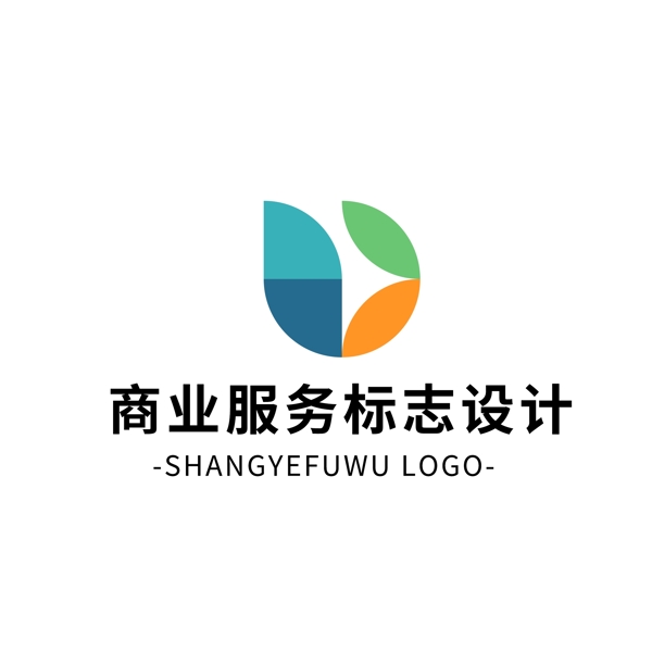 原创简约大气商业服务logo标志设计