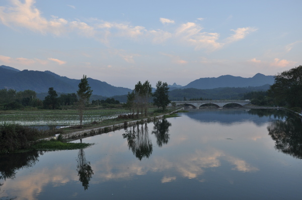 宏村风景图片